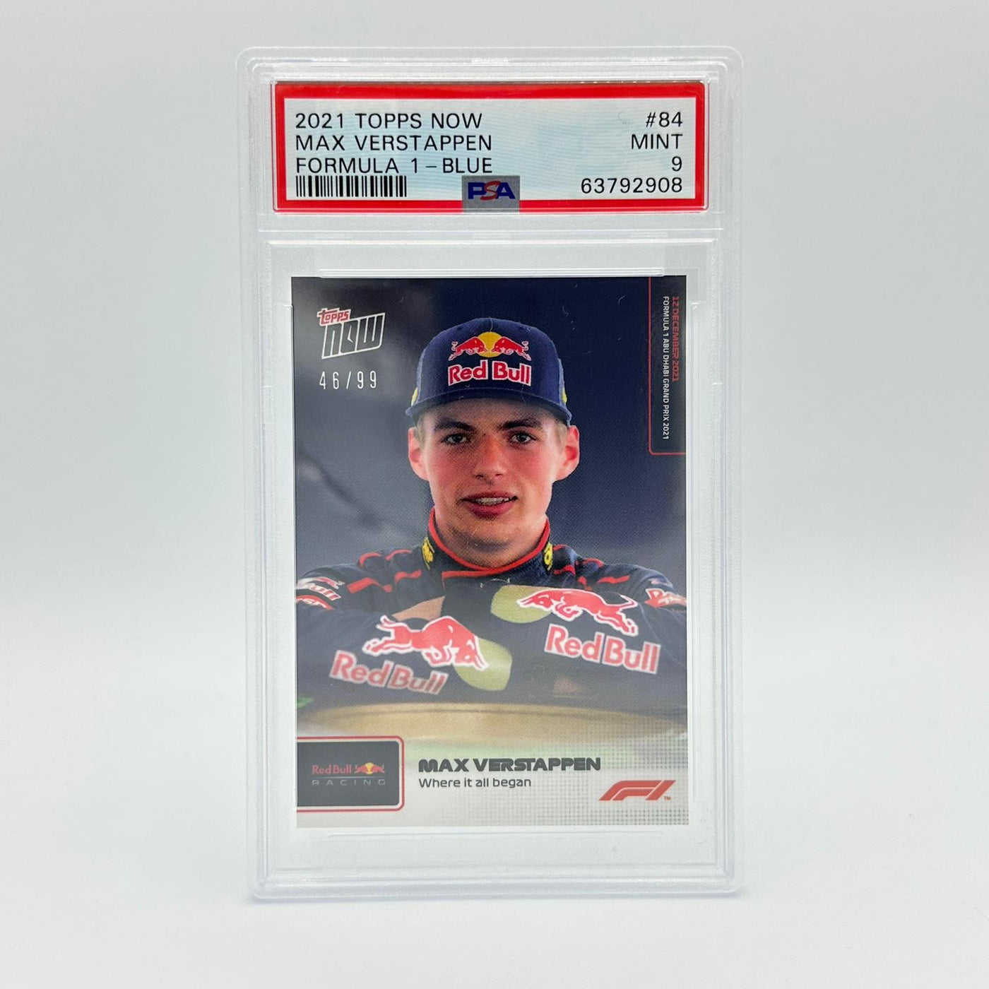 PSA 9 - 46/99 Max Verstappen - Where It All Began #84 - Blue