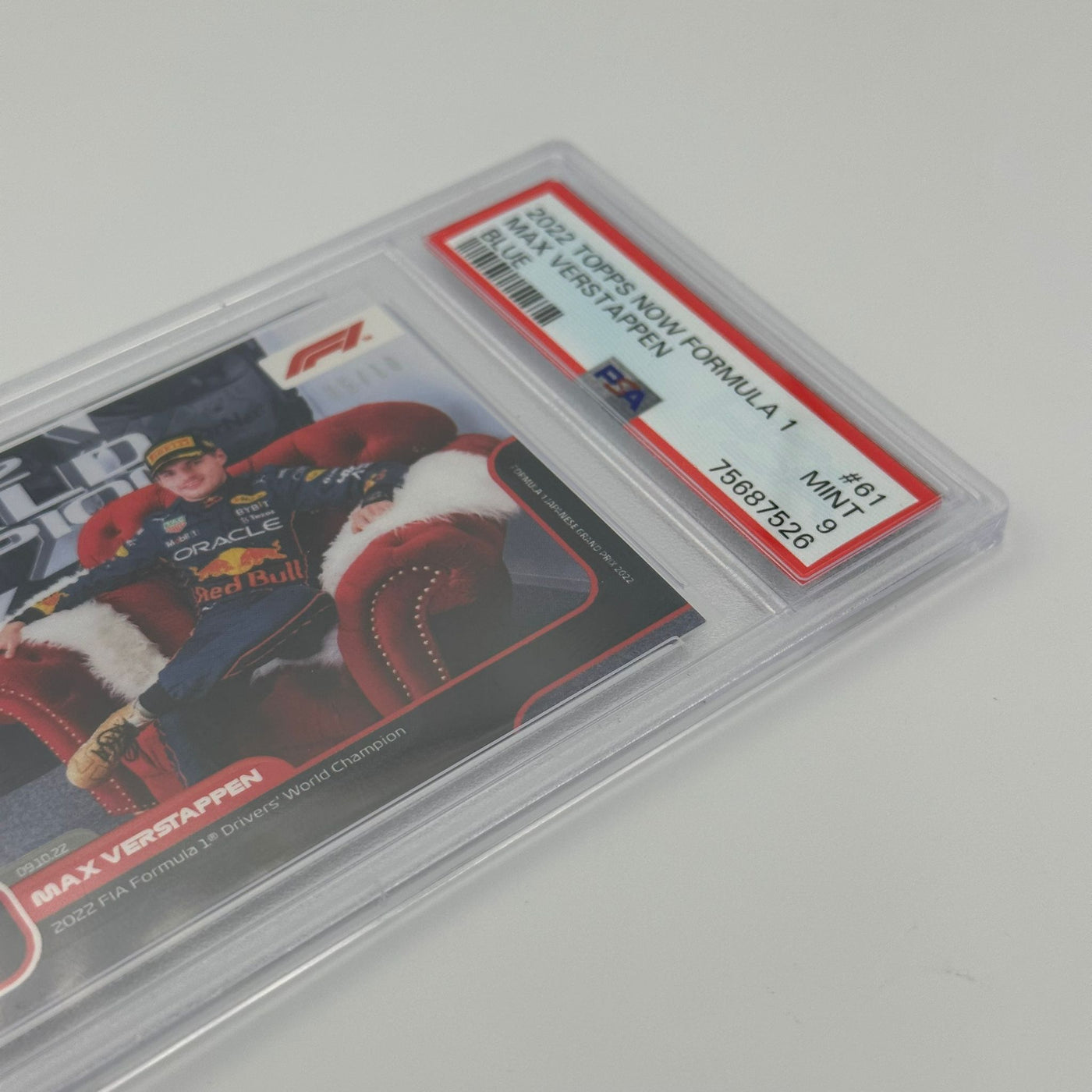 PSA 9 - 05/10 Max Verstappen - 2022 F1 Drivers' World Champion #61