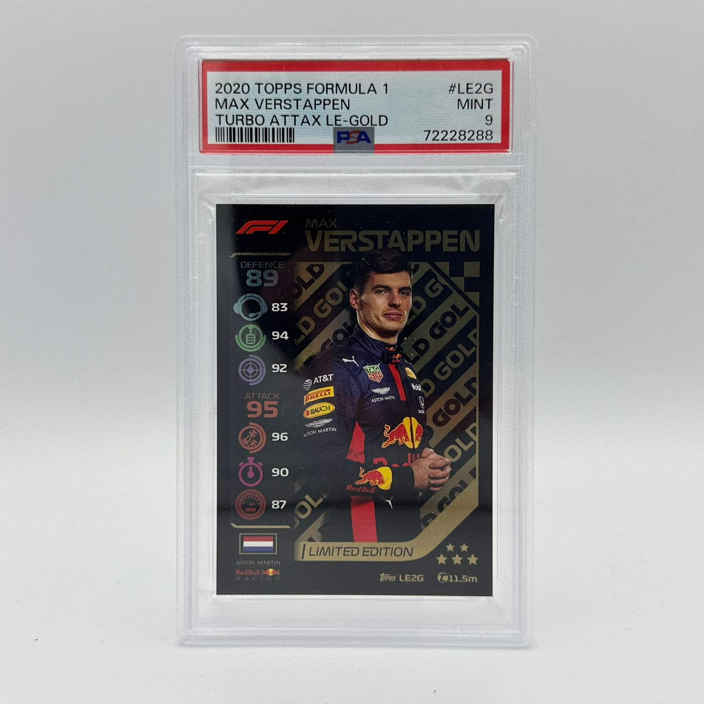 PSA 9 - Max Verstappen #LE2G - Limited Edition - Gold