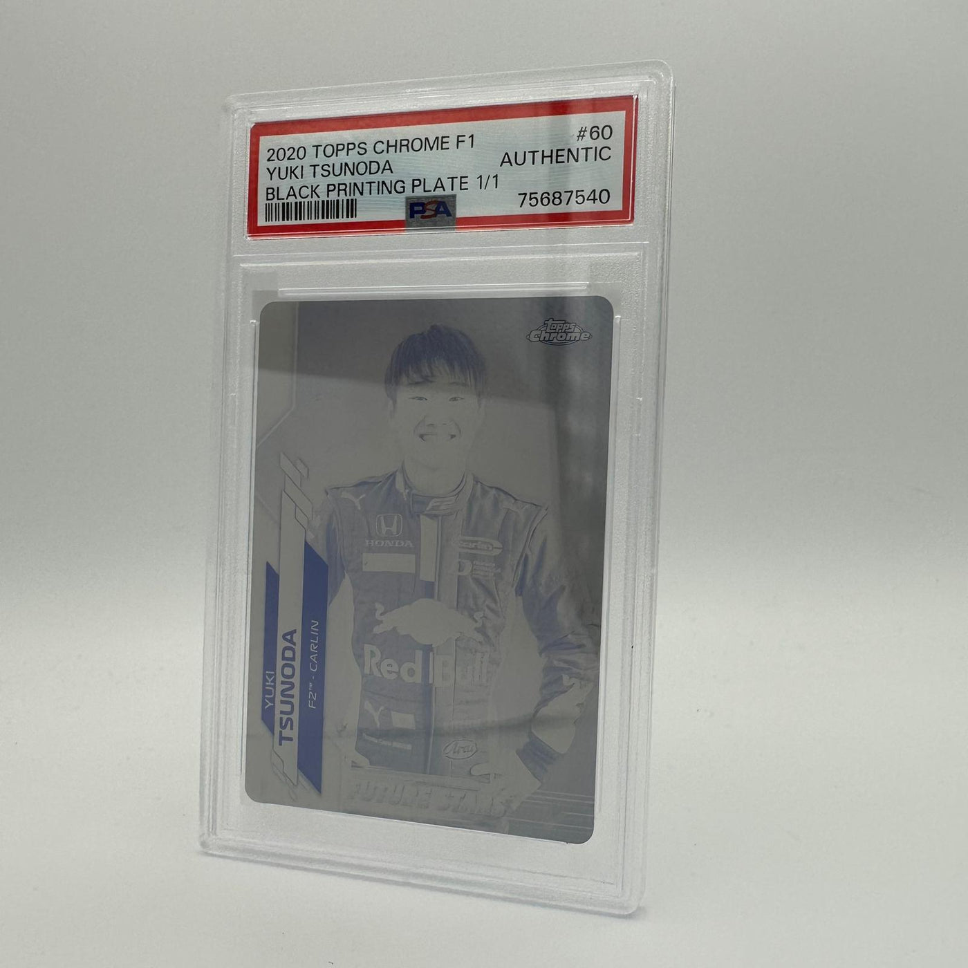 PSA Authentic - 1/1 Yuki Tsunoda #60 - Black Printing Plate