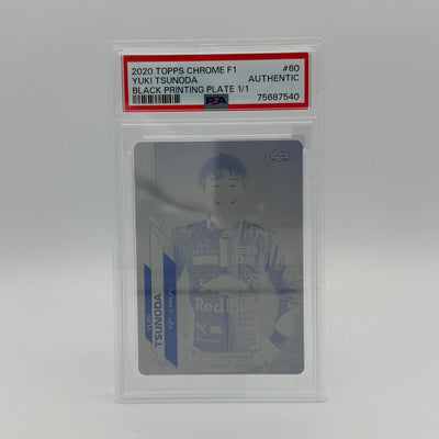 PSA Authentic - 1/1 Yuki Tsunoda #60 - Black Printing Plate