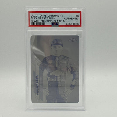 1/1 Max Verstappen #6 - Black Printing Plate - Chrome 2020 - Rookie Card