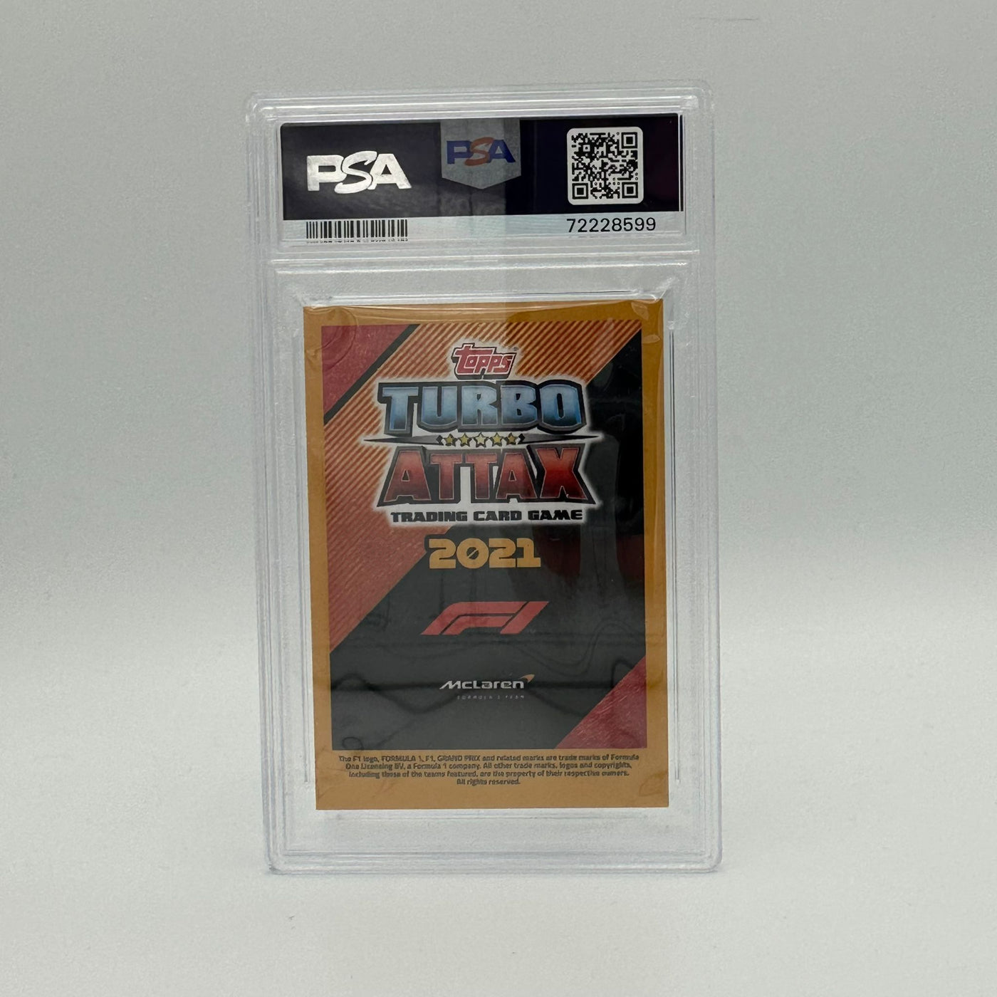 PSA 10 - 068/250 Lando Norris - 2021 Turbo Attax - Fire Card