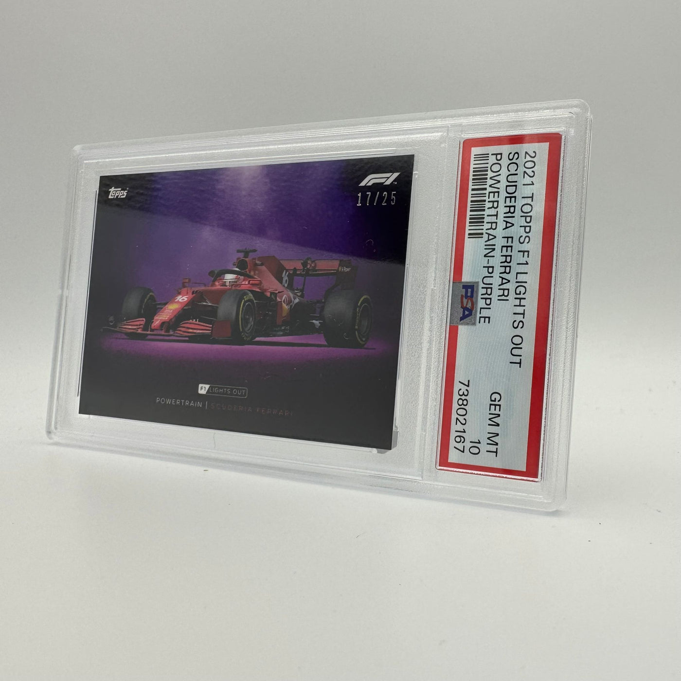 PSA 10 - 17/25 Ferrari - Powertrain -  Purple Parallel