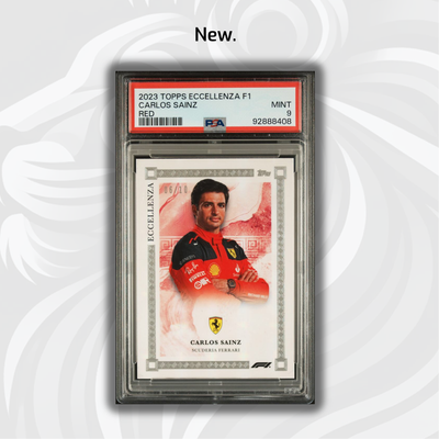 PSA 9 - /10 Carlos Sainz - Red - 2023 Topps F1 - Eccellenza