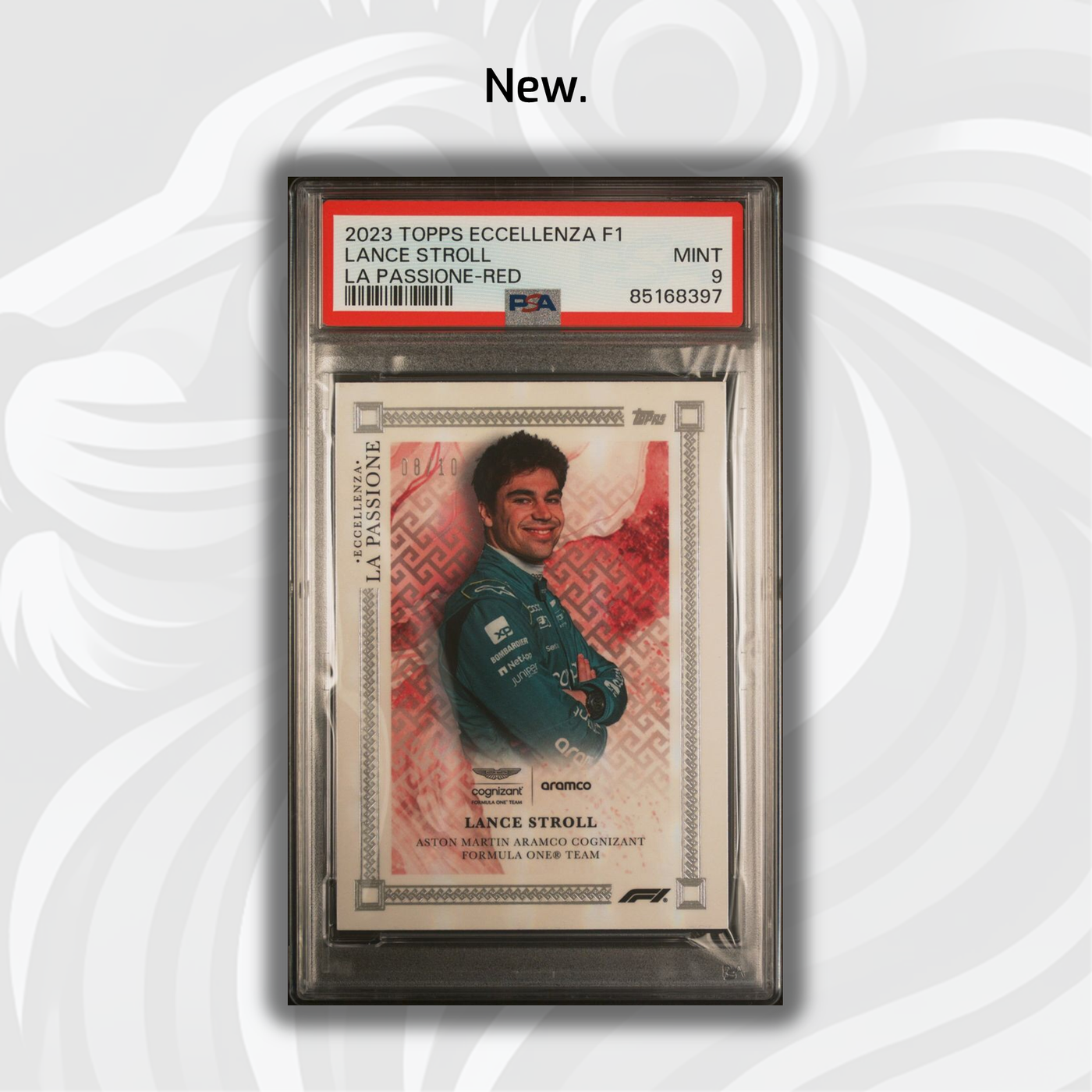 PSA 9 - /10 Lance Stroll - Red - 2023 Topps F1 - Eccellenza La Passione