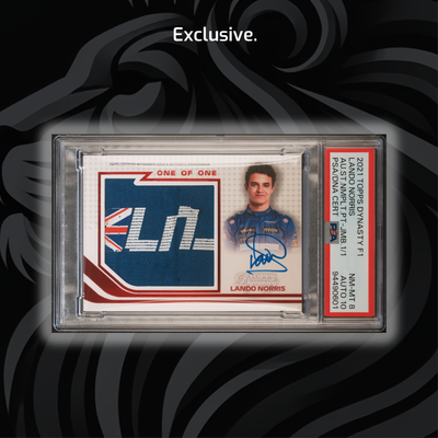 1/1 - PSA 10 - Lando Norris - 2021 Dynasty #ANJP-LN - Autograph Suit Nameplate Jumbo Patch