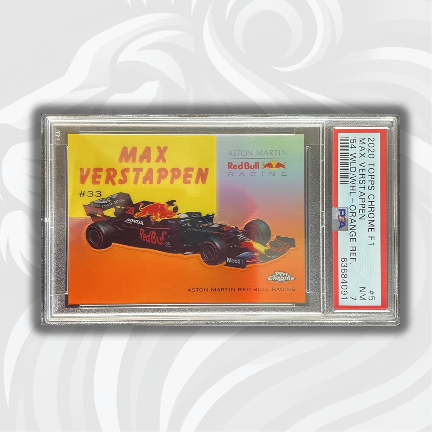 PSA 7 - 03/25 Max Verstappen #54W-5 - Orange - 2020 Topps Chrome F1