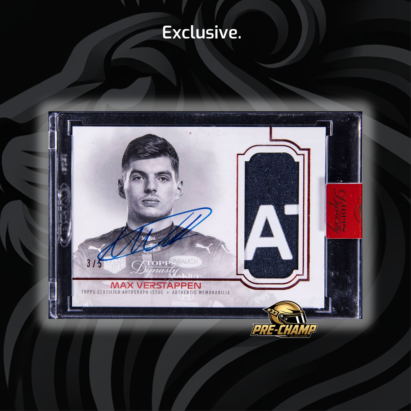 3/5 - Max Verstappen #DAP-MV - 2020 Dynasty - Autograph Patch