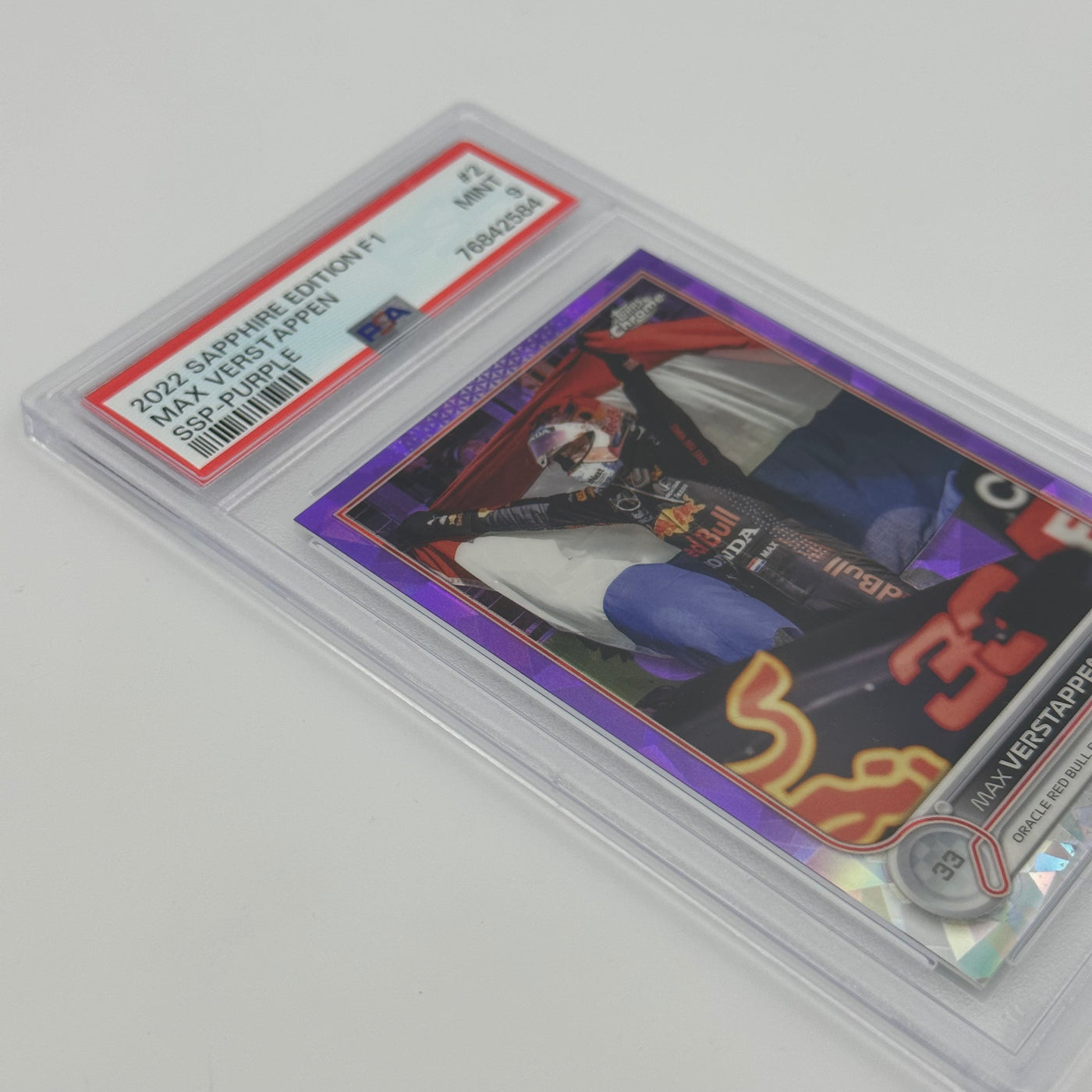 PSA 9 - 07/10 MAX VERSTAPPEN #2 -  SAPPHIRE EDITION - SSP - PURPLE