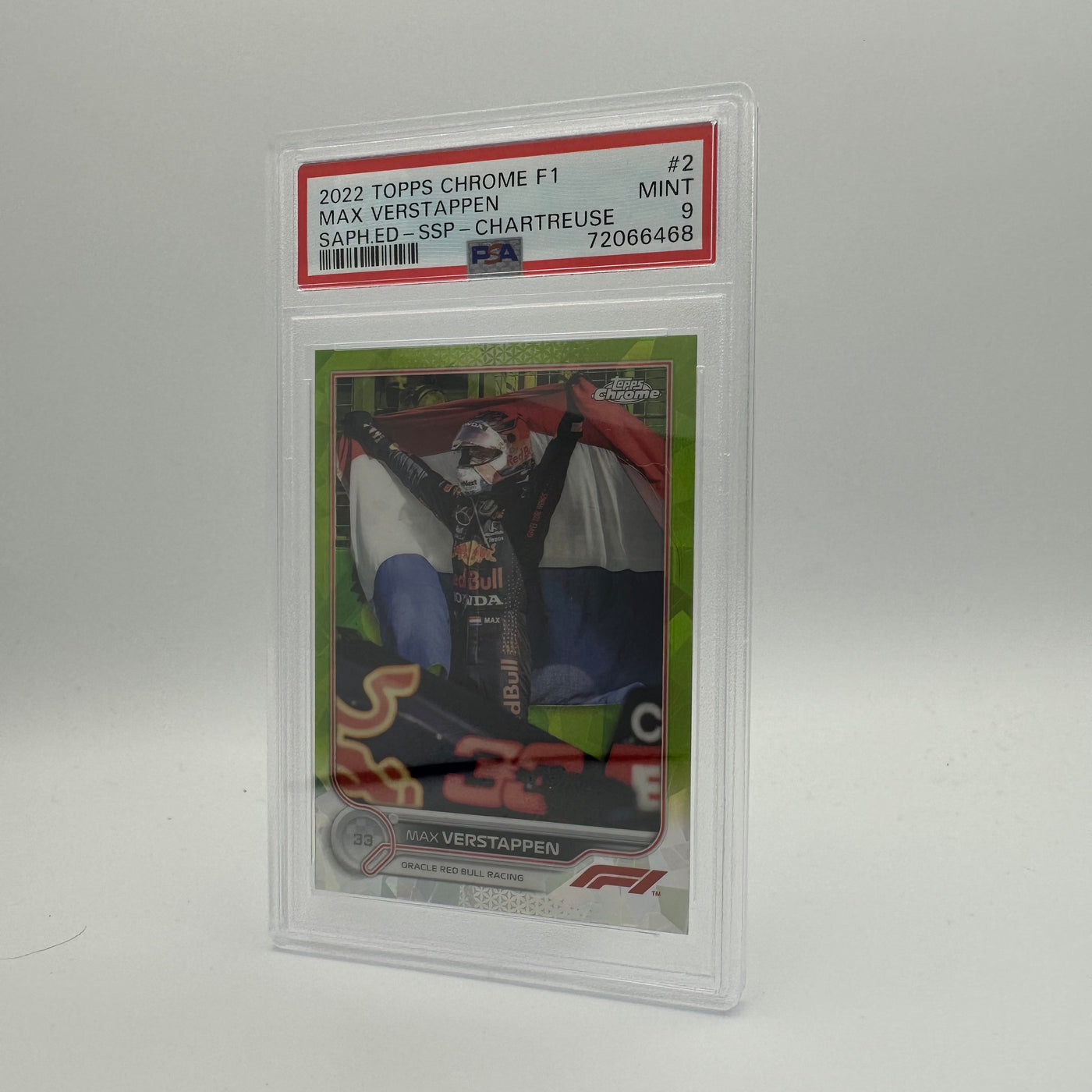 PSA 9 - 162/199 Max Verstappen #2 - Sapphire Edition - SSP - Chartreuse