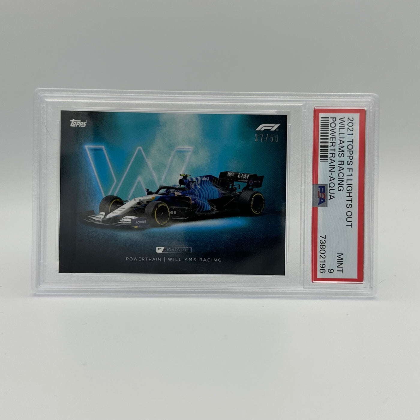 PSA 9 - 37/50 WILLIAMS RACING - POWERTRAIN - AQUA