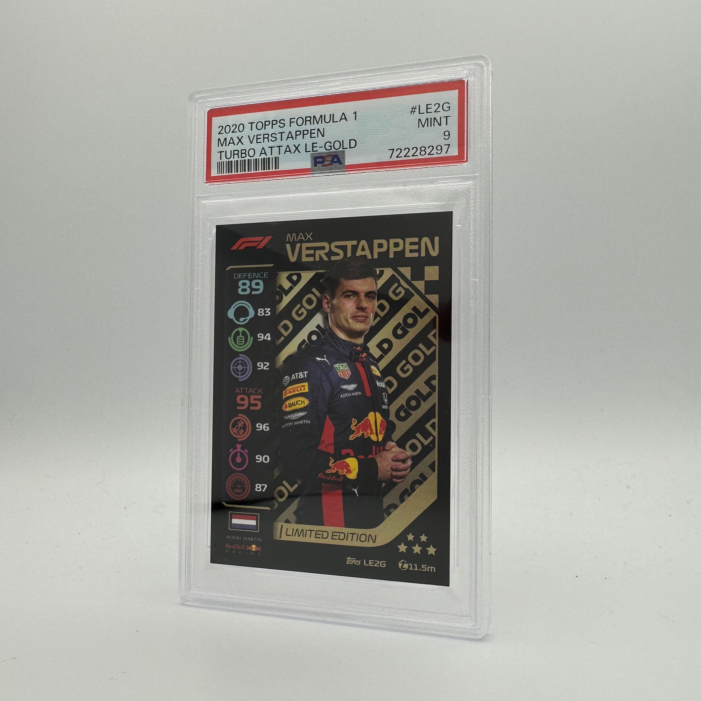 PSA 9 -   MAX VERSTAPPEN  #LE2G - LIMITED EDITION - GOLD