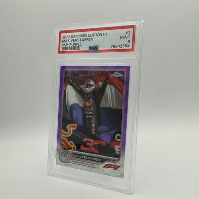 PSA 9 - 07/10 MAX VERSTAPPEN #2 -  SAPPHIRE EDITION - SSP - PURPLE