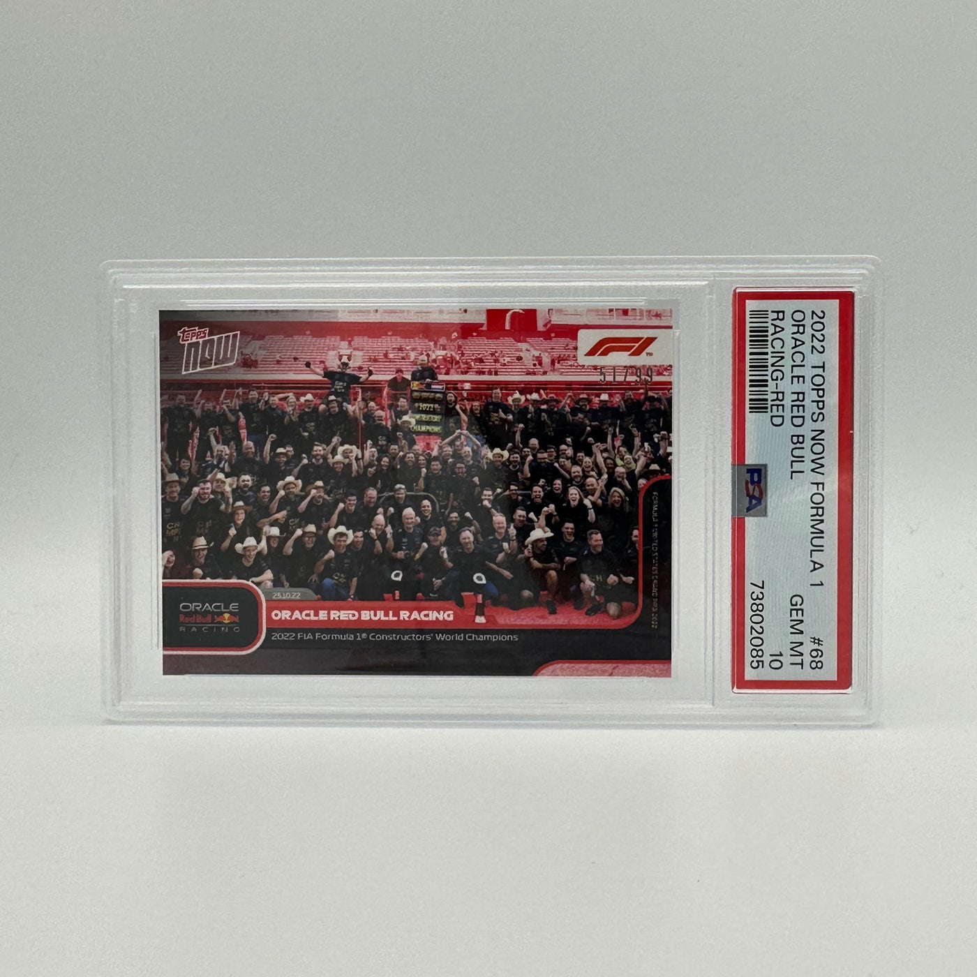 PSA 10 - 51/99 ORACLE RED BULL RACING RED #68 - Red