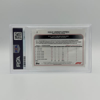 PSA 10 - MAX VERSTAPPEN #2 - SP