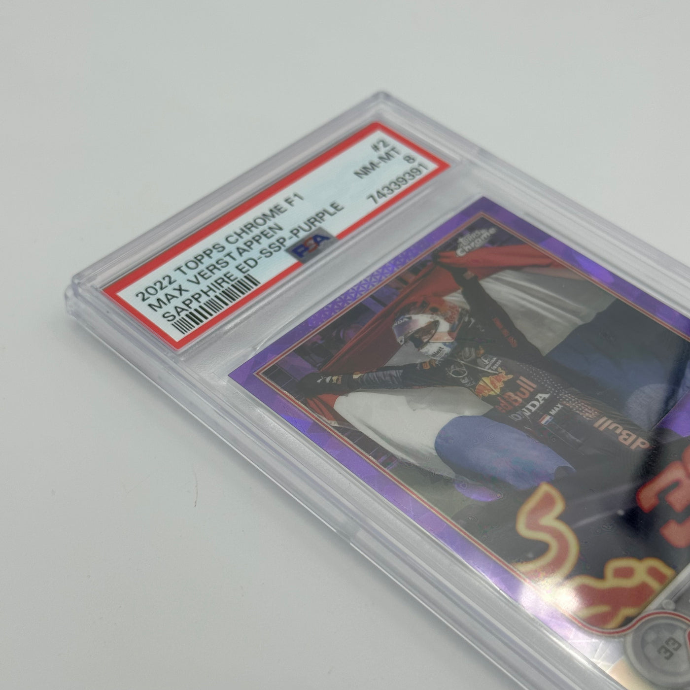 PSA 8 - 02/10 - Max Verstappen #2 - Sapphire Edition - SSP - Purple