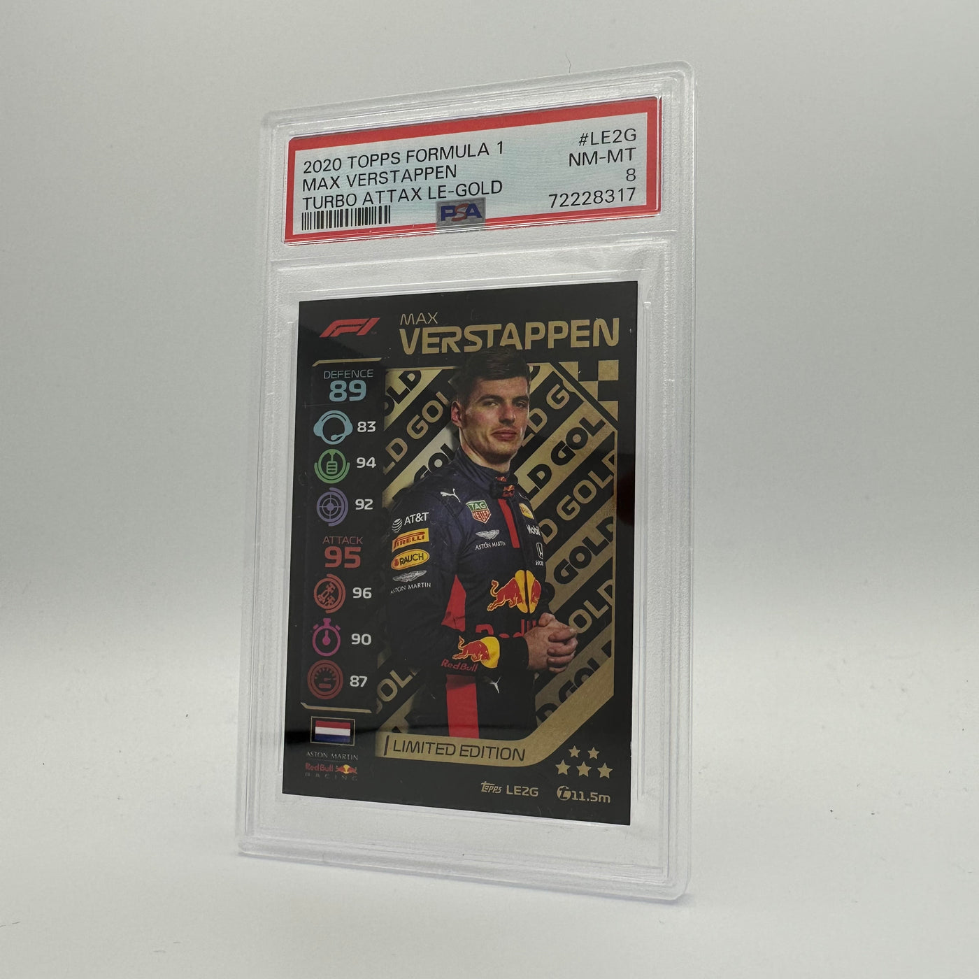 PSA 8 -   MAX VERSTAPPEN  #LE2G - LIMITED EDITION - GOLD