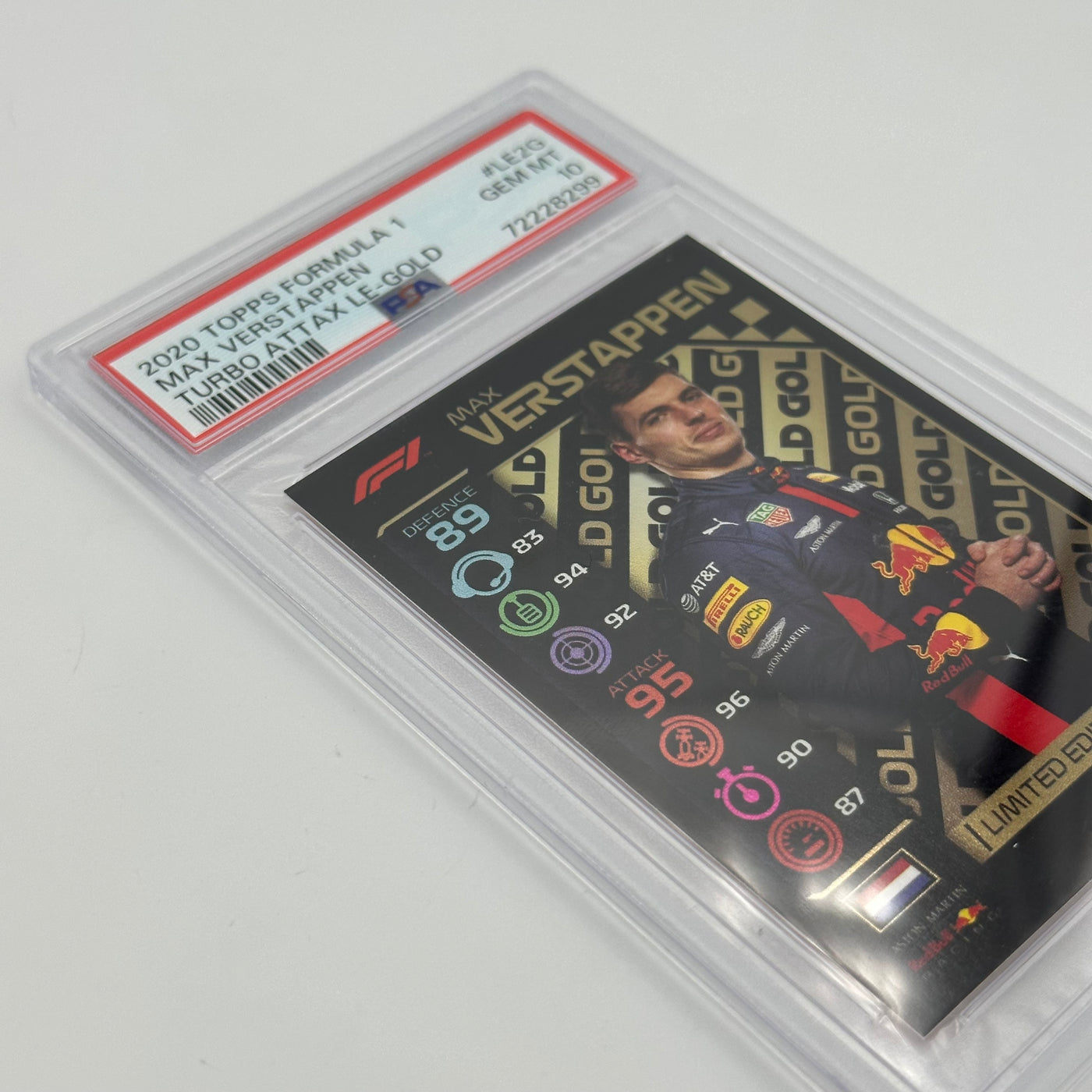 PSA 10 -   MAX VERSTAPPEN  #LE2G - LIMITED EDITION - GOLD