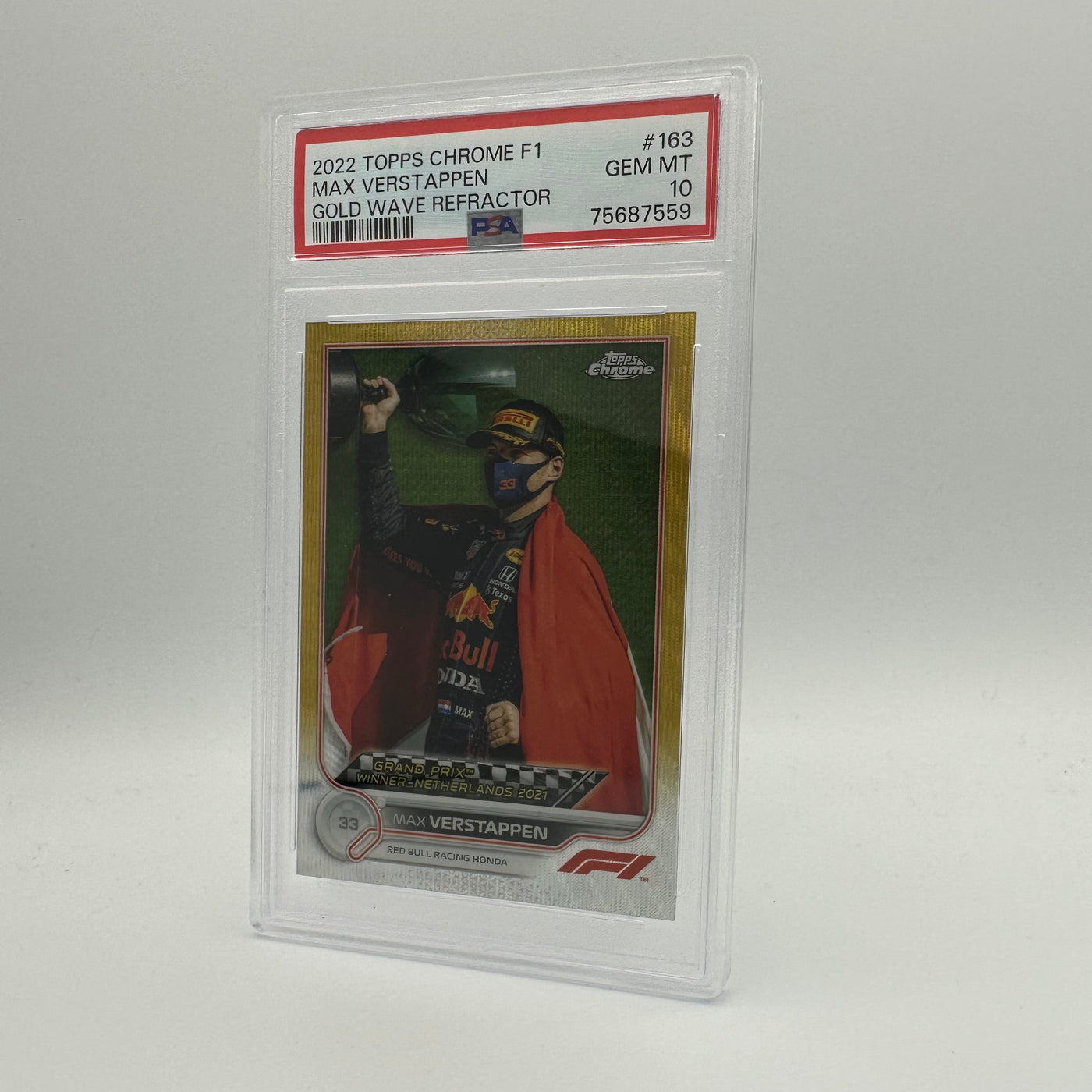 PSA 10 - 05/50 MAX VERSTAPPEN #163 - GOLD WAVE REFRACTOR