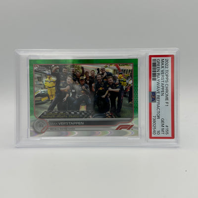 PSA 10 - 29/99 MAX VERSTAPPEN #155 - GREEN RAYWAVE REFRACTOR