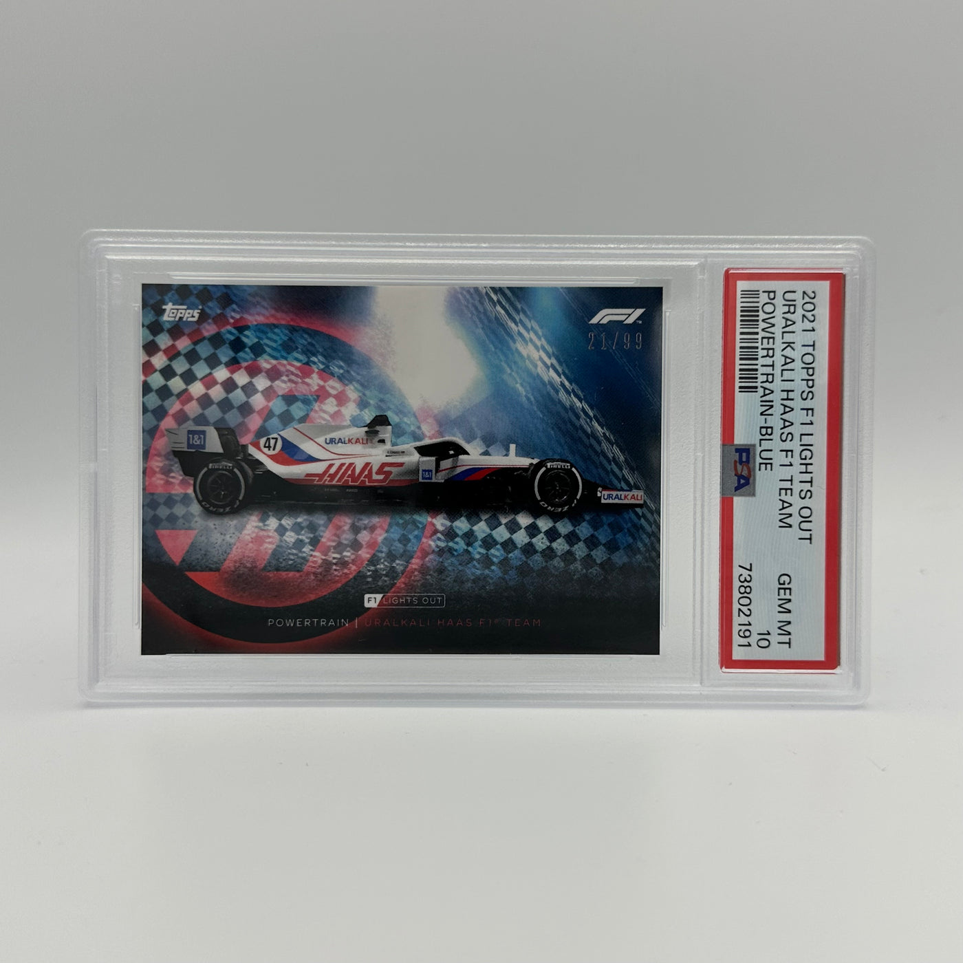 PSA 10 - 21/99 URALKALI HAAS F1 TEAM - POWERTRAIN - BLUE