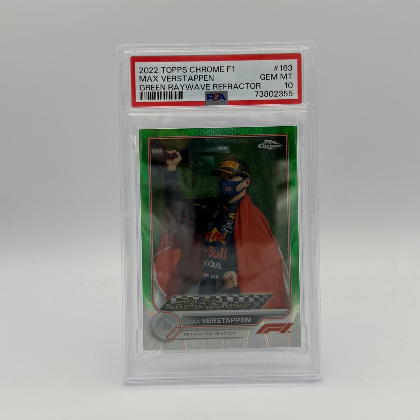 PSA 10 - 29/99 MAX VERSTAPPEN #163 - GREEN RAYWAVE REFRACTOR