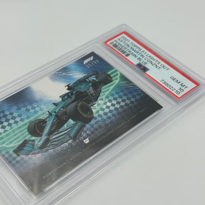 PSA 10 - 52/99 ASTON MARTIN COGNIZANT F1 TEAM - POWERTRAIN - BLUE