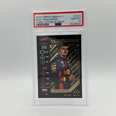 PSA 10 -   MAX VERSTAPPEN  #LE2G - LIMITED EDITION - GOLD