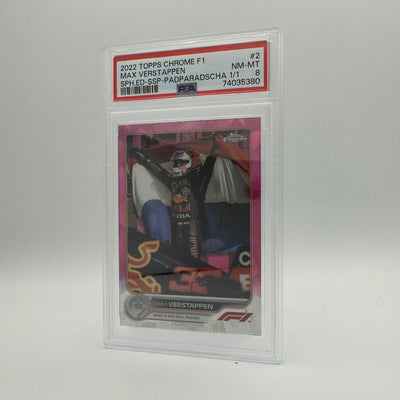 PSA 8 - 1/1 MAX VERSTAPPEN #2 - SAPPHIRE EDITION 2 - SSP - PADPARADSCHA