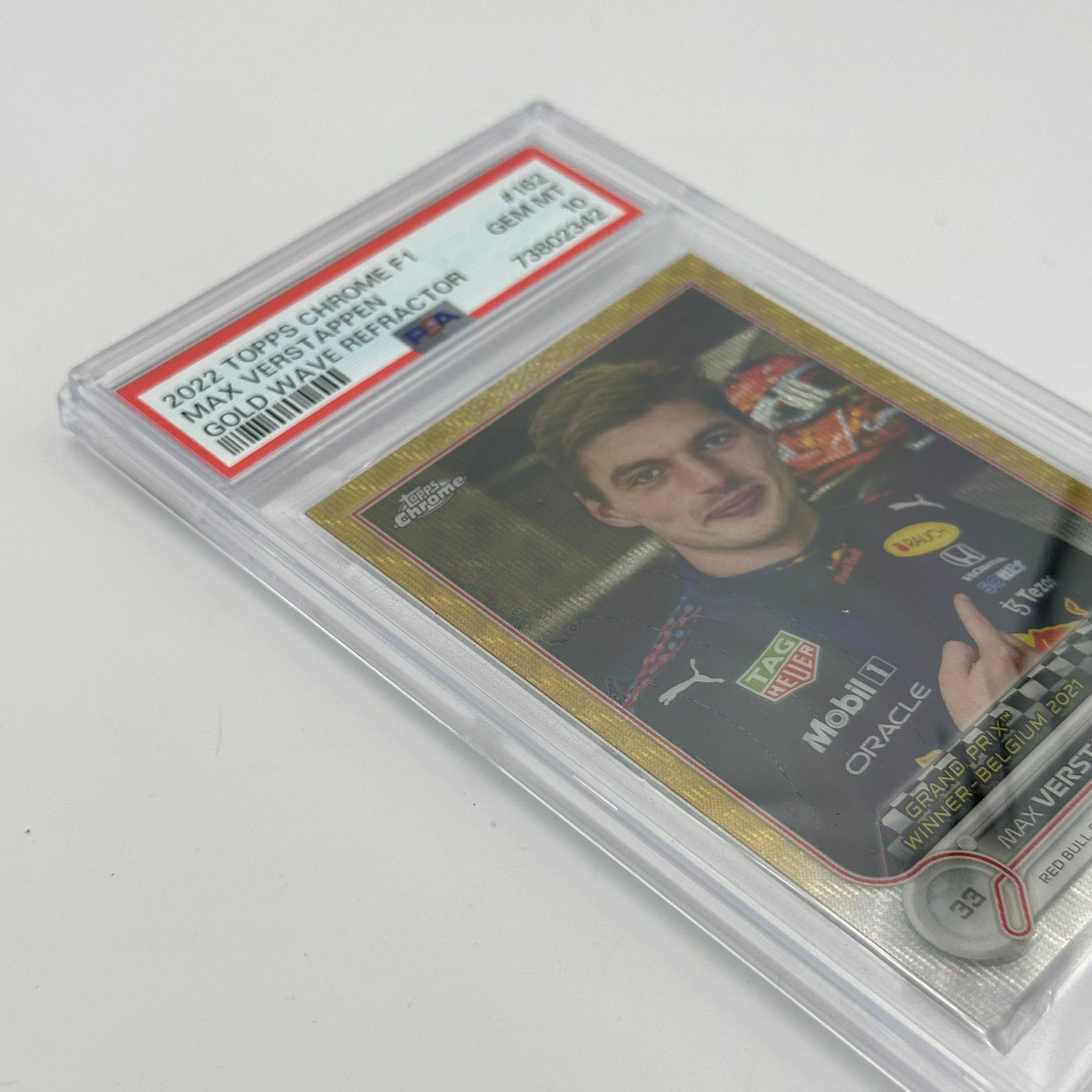 PSA 10 - 07/50 MAX VERSTAPPEN #162 - GOLD WAVE REFRACTOR