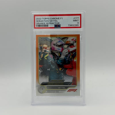 PSA 9 - 03/25 SEBASTIAN VETTEL #177 - ORANGE REFRACTOR