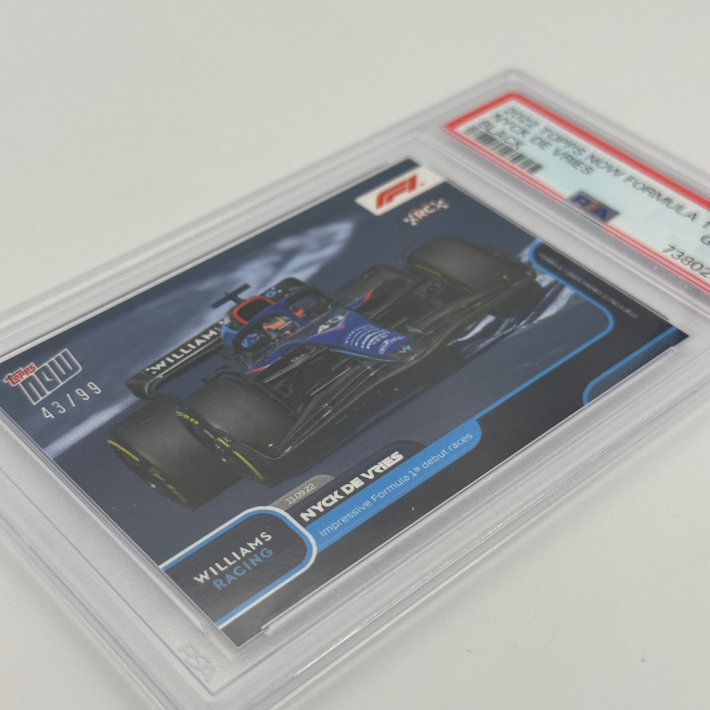 PSA 10 - 43/99 - Nyck de Vries - Impressive Formula 1 Debut #056