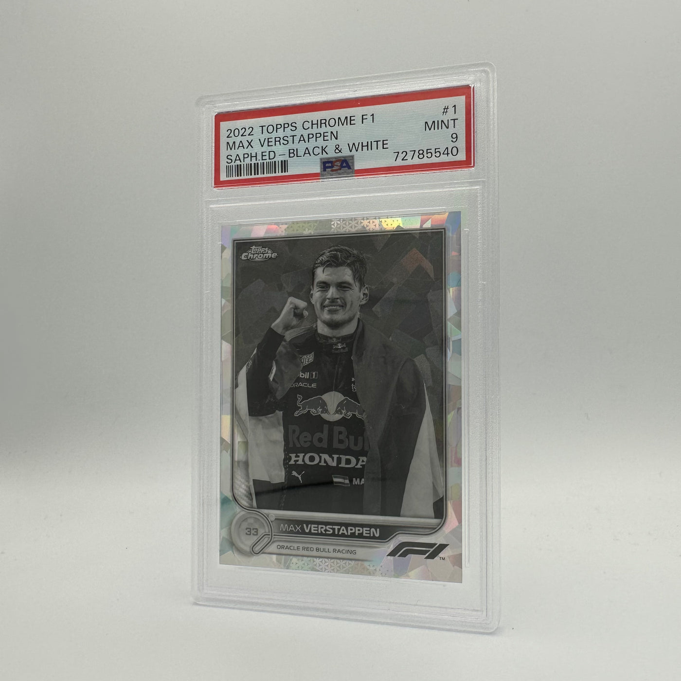 PSA 9 - 14/15 MAX VERSTAPPEN #1 - SAPPHIRE EDITION - SSP - BLACK & WHITE