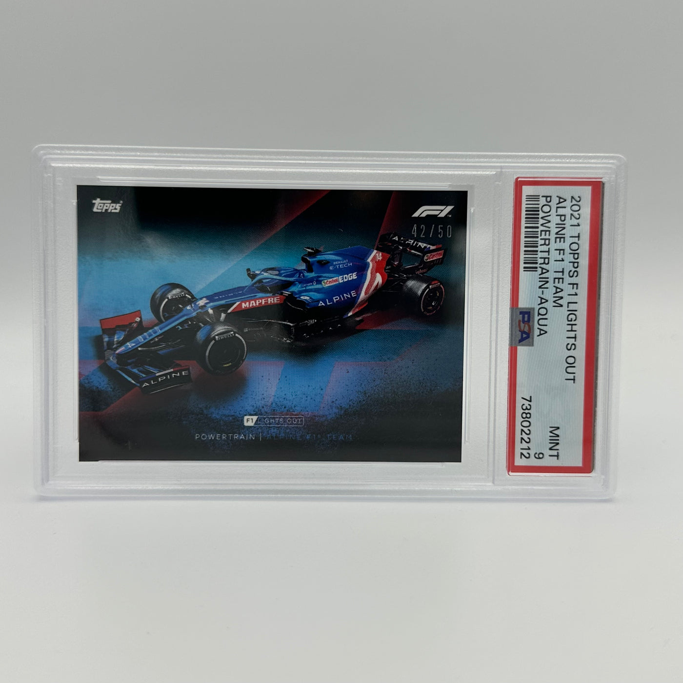 PSA 9 - 42/50 ALPINE F1 TEAM - POWERTRAIN - AQUA