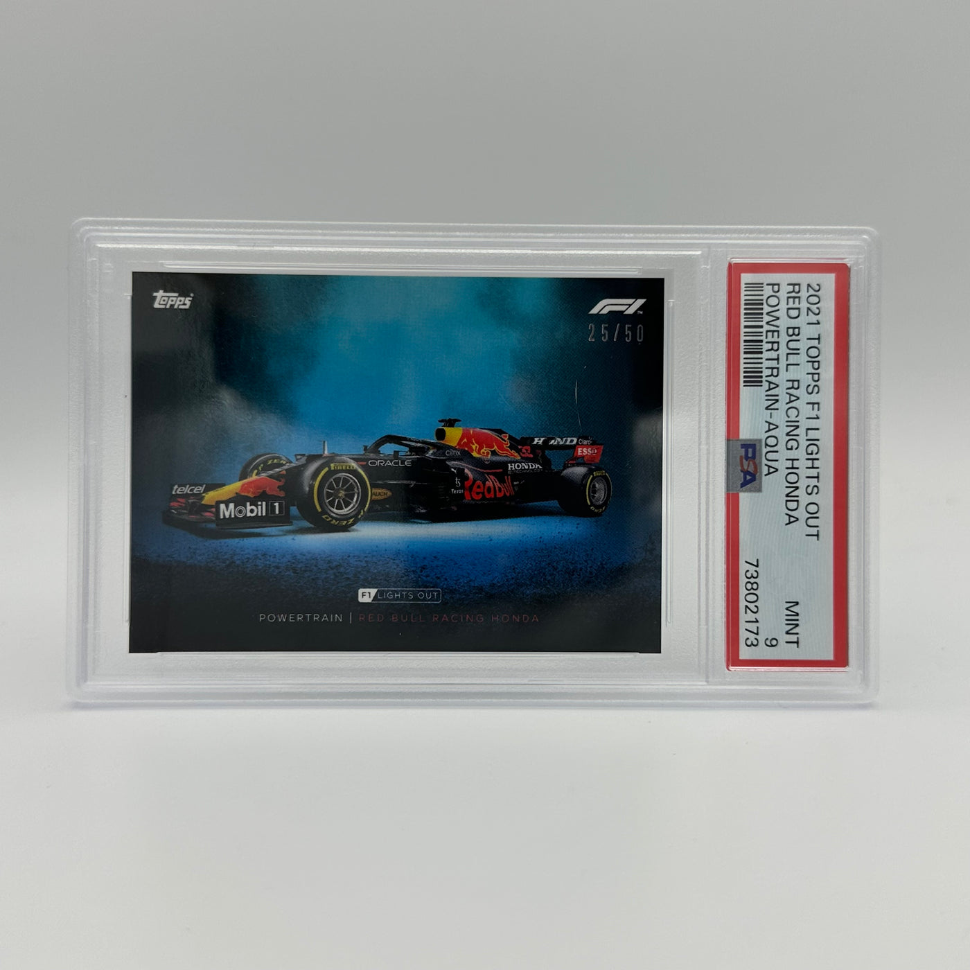 PSA 9 - 25/50 RED BULL RACING HONDA - POWERTRAIN - AQUA