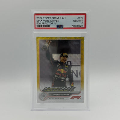 PSA 10 - 1/1 Max Verstappen #172 - Foilfractor