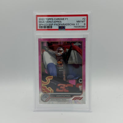 PSA 8 - 1/1 MAX VERSTAPPEN #2 - SAPPHIRE EDITION 2 - SSP - PADPARADSCHA