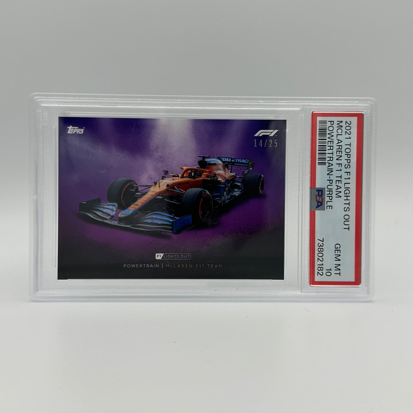 PSA 10 - 14/25 MCLAREN F1 TEAM - POWERTRAIN - PURPLE