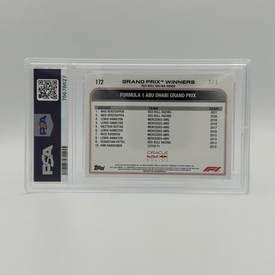 PSA 10 - 1/1 Max Verstappen #172 - Foilfractor