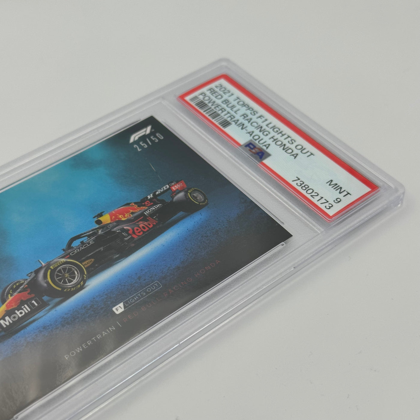 PSA 9 - 25/50 RED BULL RACING HONDA - POWERTRAIN - AQUA