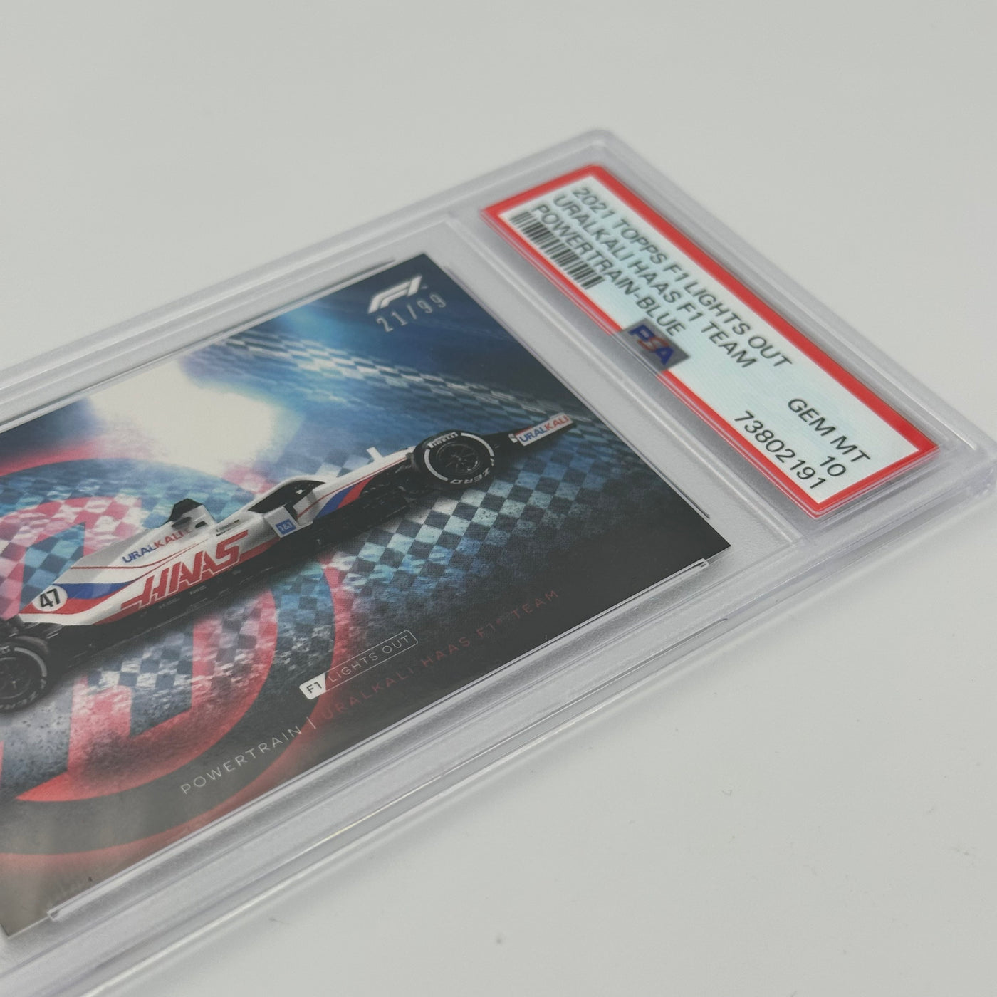 PSA 10 - 21/99 URALKALI HAAS F1 TEAM - POWERTRAIN - BLUE