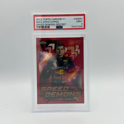 PSA 9 - 1/5 MAX VERSTAPPEN #SDMV - SPEED DEMONS - RED REFRACTOR