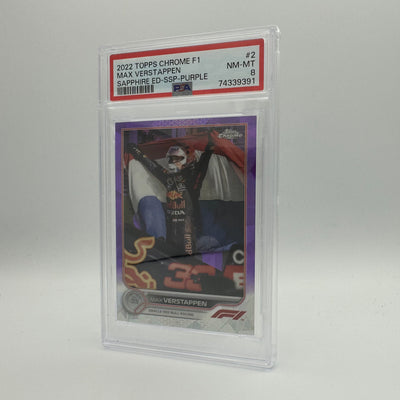 PSA 8 - 02/10 - Max Verstappen #2 - Sapphire Edition - SSP - Purple