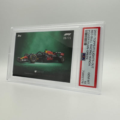 PSA 10 - 06/75 RED BULL RACING HONDA - POWERTRAIN - GREEN