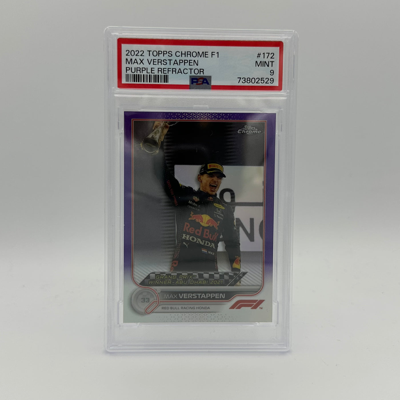 PSA 9 - 31/399 MAX VERSTAPPEN #172 - PURPLE REFRACTOR