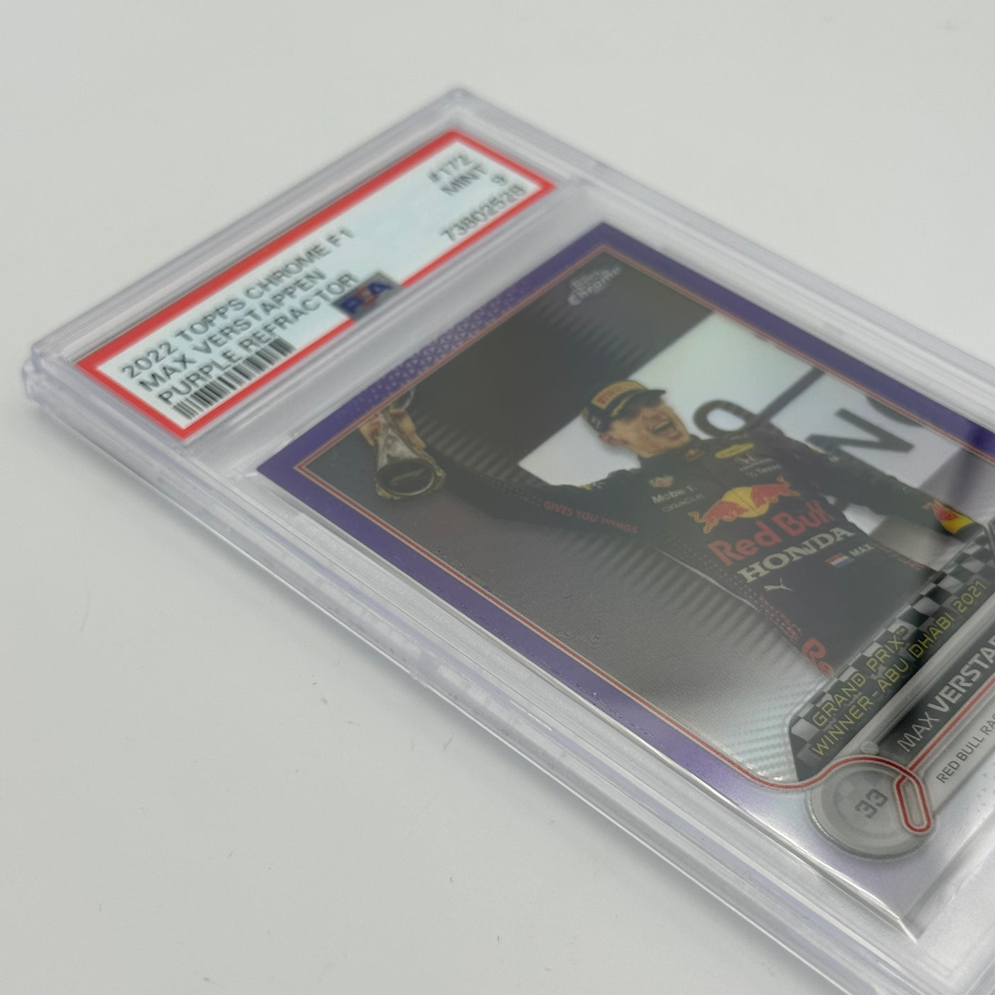 PSA 9 - 310/399 MAX VERSTAPPEN #172 - PURPLE REFRACTOR