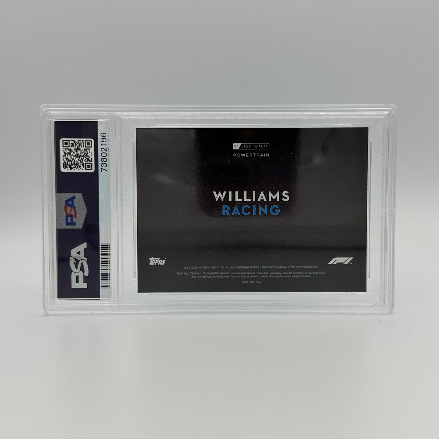 PSA 9 - 37/50 WILLIAMS RACING - POWERTRAIN - AQUA