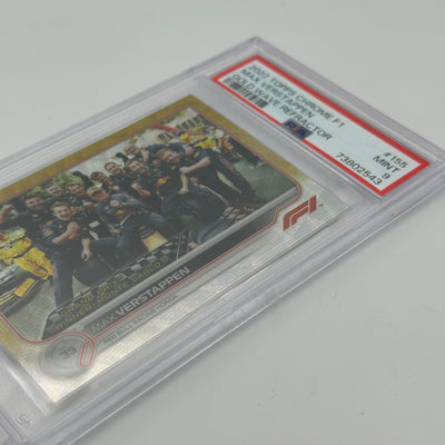 PSA 9 - 12/50 MAX VERSTAPPEN #155 - GOLD WAVE REFRACTOR