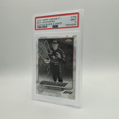 PSA 9 - 14/15 MAX VERSTAPPEN #158 -  SAPPHIRE EDITION - BLACK & WHITE